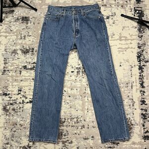 Levi's 501 Men's Size 34W 34L Button Fly Jeans Made in DR (2007) WPL 423